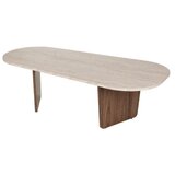Hanah home Klub stočić Ovalis Travertine Walnut | Eponuda.com