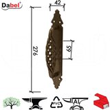 Dabel rukohvat za vrata RU5000 Crna x276/40/66mm Q 0101822 Cene