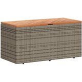  Vrtna kutija za pohranu siva 110x50x54 cm od poliratana i drva | shoptok.hr
