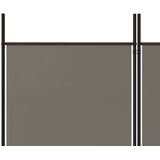 Sobna pregrada s 4 panela antracit 200 x 200 cm od tkanine | shoptok.hr