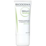 Bioderma Sébium Sensitive pomirjajoča in vlažilna krema za suho, aknasto kožo 30 ml za ženske | Shoptok.si
