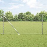  Heksagonalna ograda s stubom 50 x 1 m Pocinčani čelik Srebrna | shoptok.hr