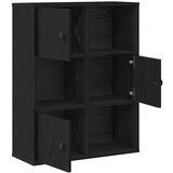 vidaXL Regal za knjige crni hrasta 60x24x76,5 cm od konstruiranog drva | shoptok.hr
