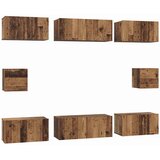  Set TV komoda Zidne 8 pcs Staro drvo Konstruirano drvo | shoptok.hr