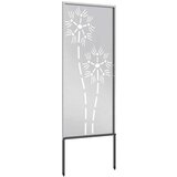 vidaXL Dekorativna ploča za vrt Srebrna 50 x 140 cm | shoptok.hr