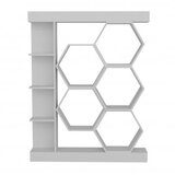 Hanah home Sueno Bijela polica za knjige 140x29,6x177,4 cm, Bijela | Eponuda.ba