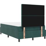 vidaXL Box Spring Krevet s Madracem Tamno Zelena 120x200 cm Baršun | shoptok.hr