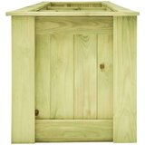  Dvignjeno cvetlično korito 291x50x50 cm impregnirana borovina | Shoptok.si