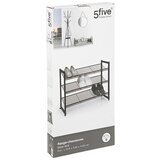 POLICA ZA CIPELE 3 OTVORA METALNA CRNA FIVE | shoptok.hr
