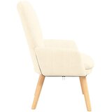  Fotelja Krema 63 x 67 x 94 cm tkanina | Shoptok.si