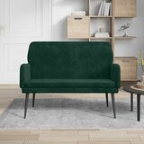  Klupa tamnozelena 108 x 79 x 79 cm baršunasta | shoptok.hr