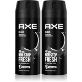 Axe Black Frozen Pear & Cedarwood dezodorans i sprej za tijelo ekonomično pakiranje 2 x 150 ml | shoptok.hr