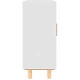  Komoda bijela 60 x 30 x 70 cm masivna borovina i prirodni ratan | shoptok.hr