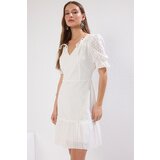 Trendyol white brode collar detailed dress | ePonuda.com
