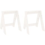 Stolci 2 kom bijeli 40 x 40 x 45 cm od masivne borovine | shoptok.hr