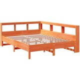  Krevet s regalom za knjige bez madraca 135 x 190 cm od borovine | shoptok.hr