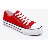 Kesi Low classic sneakers on the platform of red Jazlyn