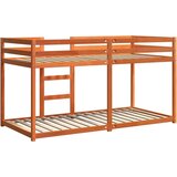  Krevet na kat voštano smeđi 75 x 190 cm od masivne borovine | shoptok.hr