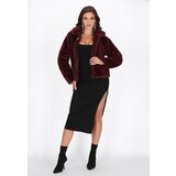 faina Zimska jakna 'Fashion Look' burgund | shoptok.hr