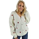 Pri Warm and cozy women's sweater with hearts for autumn SUMMER | shoptok.hr