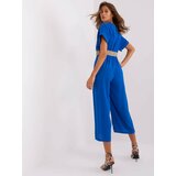 Fashion Hunters Cobalt blue overall with 7/8 trousers Cene