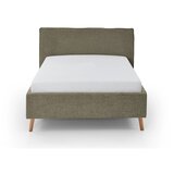 Meise Möbel Tamno zeleni tapecirani bračni krevet s prostorom za odlaganje s podnicom 140x200 cm Riva – | shoptok.hr