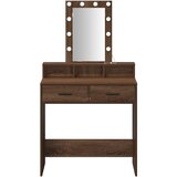  Toaletni stol Smeđa 79 x 41 x 140 cm Konstruirano drvo | shoptok.hr