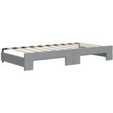  Dnevni krevet na razvlačenje svjetlosivi 90 x 190 cm od tkanine | shoptok.hr