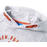  Dječja majica s kapuljačom siva prošarana i narančasta 128 | shoptok.hr
