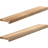  Prozorske klupice 2 kom 100x15x2 cm netretirane masivne hrast | shoptok.hr