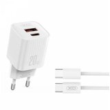 XO L147 Kućni punjač 20W PD + Tip C kabl 1m Cene
