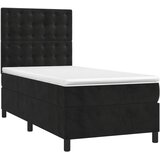 Box spring krevet s madracem crni 100x200 cm baršunasti | shoptok.hr