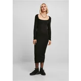 UC Curvy Women's long knitted dress in black