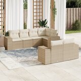  7-dijelni set vrtnih sofa od poliratana s jastucima bež | shoptok.hr