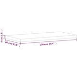 vidaXL kopalniški pult 100x60x4 cm trdna bukovina | Shoptok.si