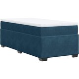 Box spring krevet s madracem tamnoplavi 80 x 200 cm baršunasti | shoptok.hr