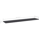 Police za knjige 8 kom sive 100 x 20 x 1,5 cm od iverice | Eponuda.ba