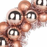  Vijenci s božićnim kuglicama 2 pcs Ružičasto zlatni | Eponuda.com