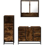  3-dijelni set kupaonskog namještaja boja hrasta drveni | shoptok.hr