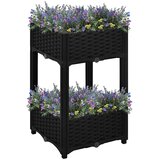  Povišena gredica 40 x 40 x 71 cm od polipropilena - Crna 40 x 40 x 71 cm 1 | shoptok.hr