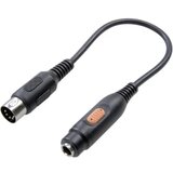 SpeaKa Professional DIN/JACK audio adapter [1x diodni utikač 5-polni (DIN)/1x JACK, ženski, 6.35mm], crn | Eponuda.ba