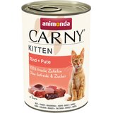 animonda Carny Kitten 12 x 400 g - Govedina & puran | shoptok.hr