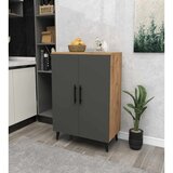 Hanah home višenamenski ormarić 3 Raf 2 Kapak, 65 cm, antracit / atlantski bor | Eponuda.com