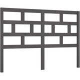  Uzglavlje za krevet sivo 156 x 4 x 100 cm od masivne borovine | shoptok.hr