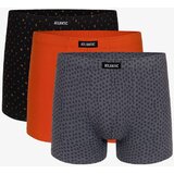 Atlantic Boxer shorts 3MH-025 A'3 S-3XL gray-orange-black 07 | ePonuda.com