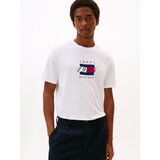 Tommy Hilfiger Majica mornarska / rdeča / bela | Shoptok.si