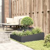  Vrtna saksija Crna 100 x 100 x 50 cm Čelična vrata | shoptok.hr