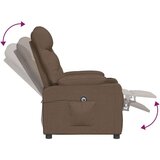 vidaXL Električni naslanjač rjavo blago | Shoptok.si