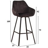 MID.YOU Set Barskih Stolov Casper, Antracit, 2 Kos | Shoptok.si