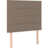  Krevet box spring s madracem LED smeđesivi 80 x 200 cm tkanina | shoptok.hr